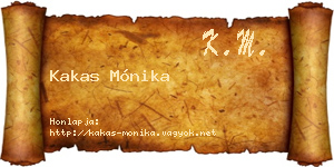 Kakas Mónika névjegykártya