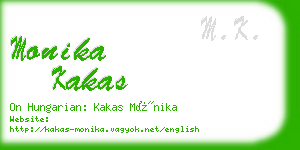 monika kakas business card